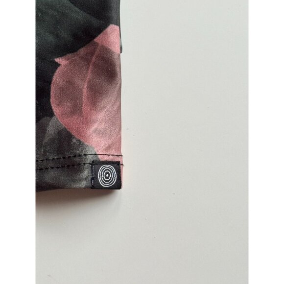 ONZIE Alpina Green Peony Floral Printed High Rise Ankle Leggings, Size M/L - Picture 8 of 13